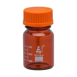 Frasco para Reactivos, Ámbar, 100 mL