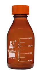 Frasco para Reactivos, Ámbar, 500 mL
