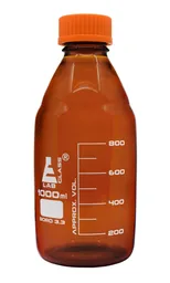 Frasco para Reactivos, Ámbar, 1000 mL