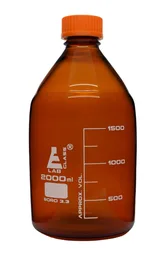Frasco para Reactivos, Ámbar, 2000 mL