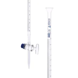 Bureta con Llave de Vidrio, Clase A, 10 mL