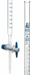 Bureta con Llave PTFE, Clase A, 50 mL