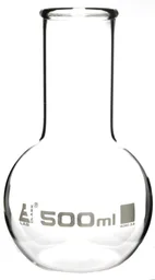 Matraz para Ebullición, Fondo Plano, 500 mL