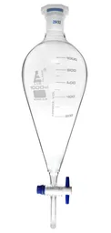 Embudo de Separación con Llave PTFE, 1000 mL