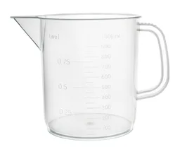 Vaso Medidor, Diseño Euro, PP, 1000 mL