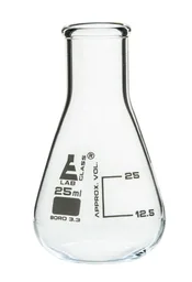 Matraz Erlenmeyer, Cuello Estrecho, 25 mL