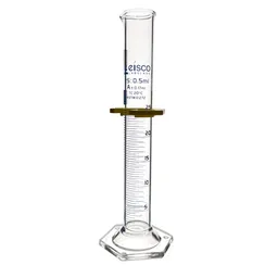 Probeta Clase A, Base Hexagonal, Borosilicato, 25 mL