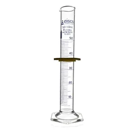 Probeta Clase A, Base Hexagonal, Borosilicato, 50 mL