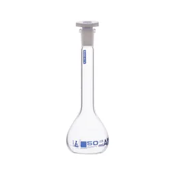 Matraz de Aforación, Clase A, Tapón PP, 50 mL