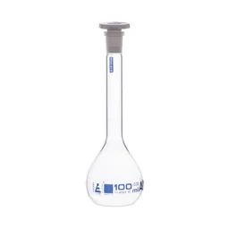 Matraz de Aforación, Clase A, Tapón PP, 100 mL