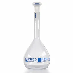 Matraz de Aforación, Clase A, Tapón PP, 1000 mL