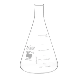 Matraz Erlenmeyer, Cuello Estrecho, 4000 mL