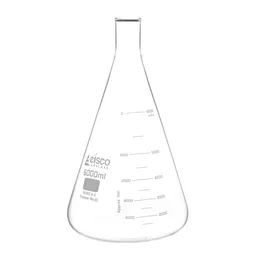 Matraz Erlenmeyer, Cuello Estrecho, 6000 mL