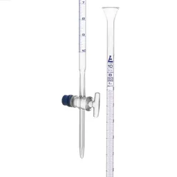 Bureta con Llave de Vidrio, Clase B, 10 mL