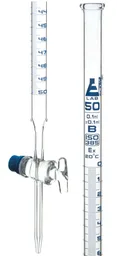 Bureta con Llave de Vidrio, Clase B, 50 mL