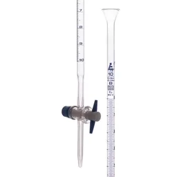 Bureta con Llave PTFE, Clase B, 10 mL