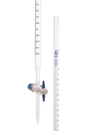 Bureta con Llave PTFE, Clase B, 25 mL