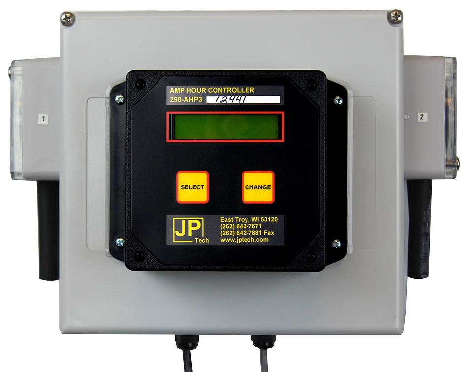 Controlador de amper-hora con dos bombas peristálticas integradas, alimentación 120 VAC, dual pump, tubing Fluoro-Viton para ambas bombas, para dosificación automática de aditivos en proceso de níquel brillante.