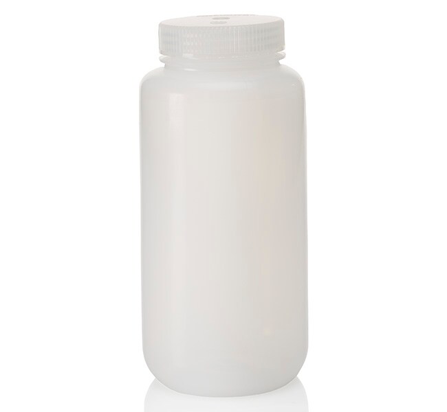 Frascos de LDPE de boca ancha con tapón, 1 L