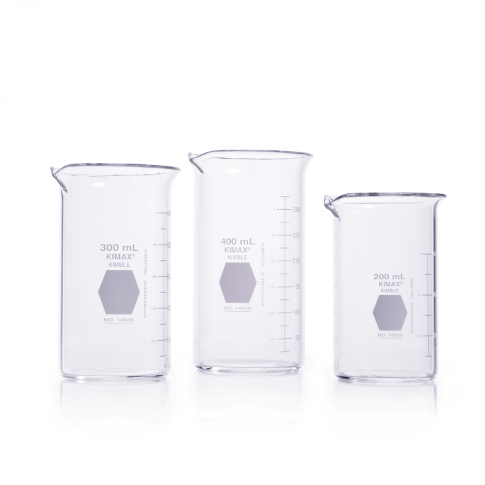 VASO PRECIP. BERZELIUS, CON VERTEDERO, FORMA ALTA, GRADUADO — 600 mL