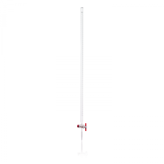 BURETA, "B" GRADUADA, RECTA, LLAVE PTFE — 50 mL