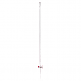BURETA ,"A" GRADUADA, RECTA, LLAVE PTFE, SERIALIZADA Y CERTIFICADA — 10 mL