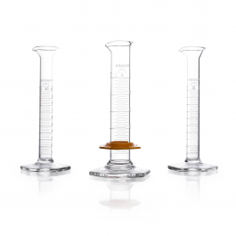 PROBETA, P.C.,"B", GRADUADA, C/ VERTEDERO, BASE HEX. VIDRIO — 10 mL