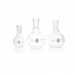 MATRAZ FONDO PLANO, CUELLO CORTO, JUNTA 24/40 — 500 mL
