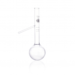 MATRAZ DE DESTILACIÓN ENGLER C/TRES LINEAS DE REFERENCIA — 125 mL