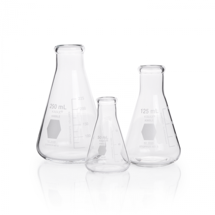 MATRAZ ERLENMEYER GRADUADO, BOCA REFORZADA — 6000 mL