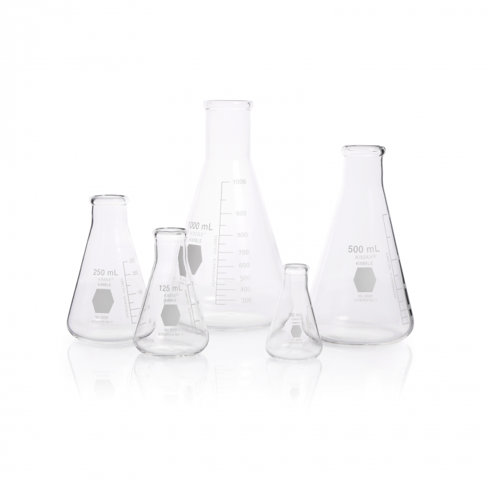 STARTER PACK: MATRAZ ELENMEYER (50, 125, 250, 500, 1000 mL) — KIT