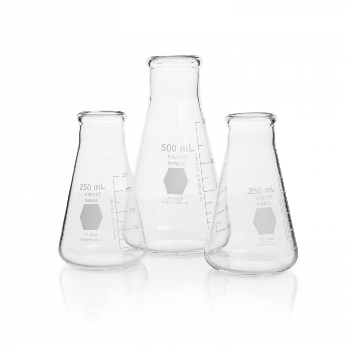 MATRAZ ERLENMEYER BOCA ANCHA GRADUADO — 1000 mL