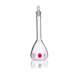 MATRAZ VOL."A", TAPÓN VIDRIO DECORADO ROJO — 25 mL