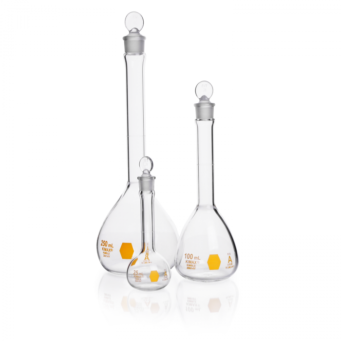MATRAZ VOL."A", TAPÓN VIDRIO DECORADO AMARILLO — 1000 mL