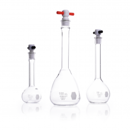 MATRAZ VOLUMÉTRICO "A", TAPÓN PTFE — 50 mL