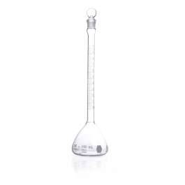MATRAZ VOLUMÉTRICO "A" TIPO CASSIA, TAPÓN VIDRIO — 110 mL