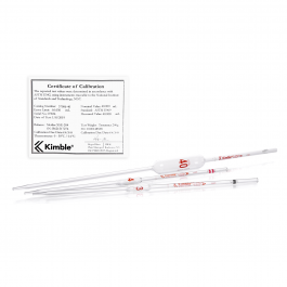 PIPETA VOLUMÉTRICA CLS A, SERIALIZADA/CERTIFICADA, NIST, COD. COLOR — 12 mL