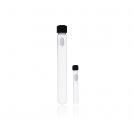 TUBO DE CULTIVO ROSCADO, DECORADO KIMAX®, C/TAPA LINER PTFE SIN COLOCAR 50 mL — 25 X 150