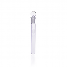 TUBO DE ENSAYE C/ TAPÓN VIDRIO DECORADO KIMAX® 26 mL — 19 X 150