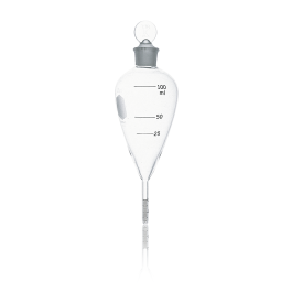 TUBO DE CENTRÍFUGA GOETZ FORMA PERA,"P.C.", GRADUADO, TAPÓN VIDRIO — 100 mL