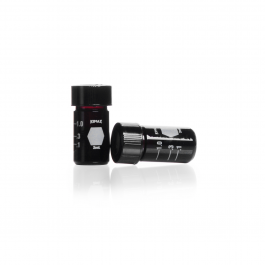 Micro-Vial Ambar Fond Cónico (int.) Grad. ACCUFORM® rosca 13-425 c/ Tapa & Septa ensambladas — 1 ml