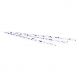 Pipeta Serológica Desechable, Vidrio, No Estériles, s/tapón algodón, empaque BULK — 1 mL (1/10)