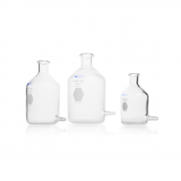 BOTELLA ASPIRADORA, C/SALIDA INFERIOR, RECUBIERTA DE PLÁSTICO — 5000 mL