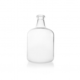 BOTELLA DE SOLUCIÓN, CARBOY,REFORZADO, 13.5 Lts. RECUBIERTA DE PLÁSTICO — 13.5 Lts