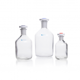 BOTELLA SOLUCIÓN, C/ TAPON PTFE, COD.COLOR, RECUBIERTA DE PLÁSTICO — 2000 mL