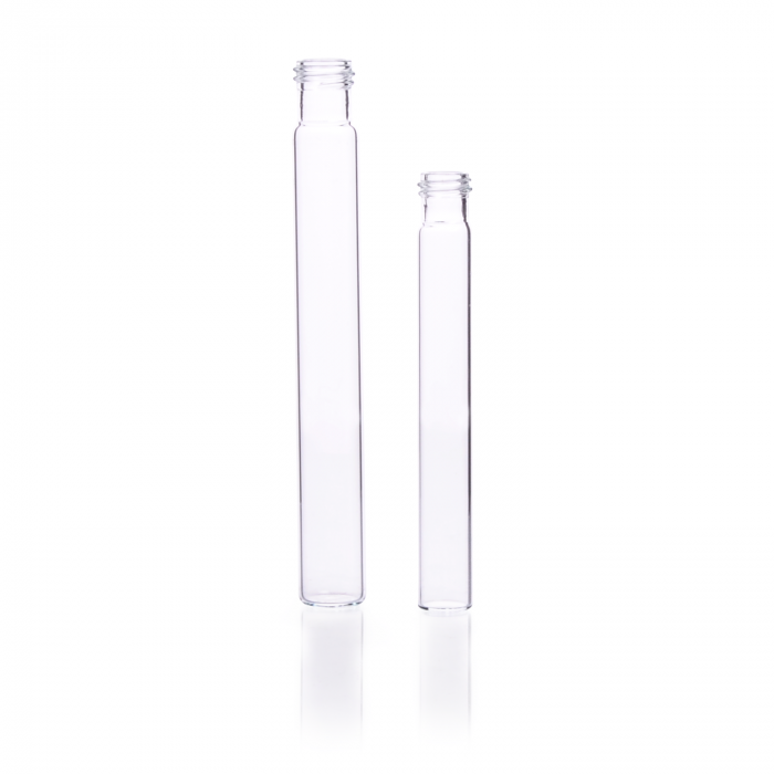 TUBO CULTIVO ROSCA 15-415, DESECHABLE LISO FONDO PLANO — 16 X 125