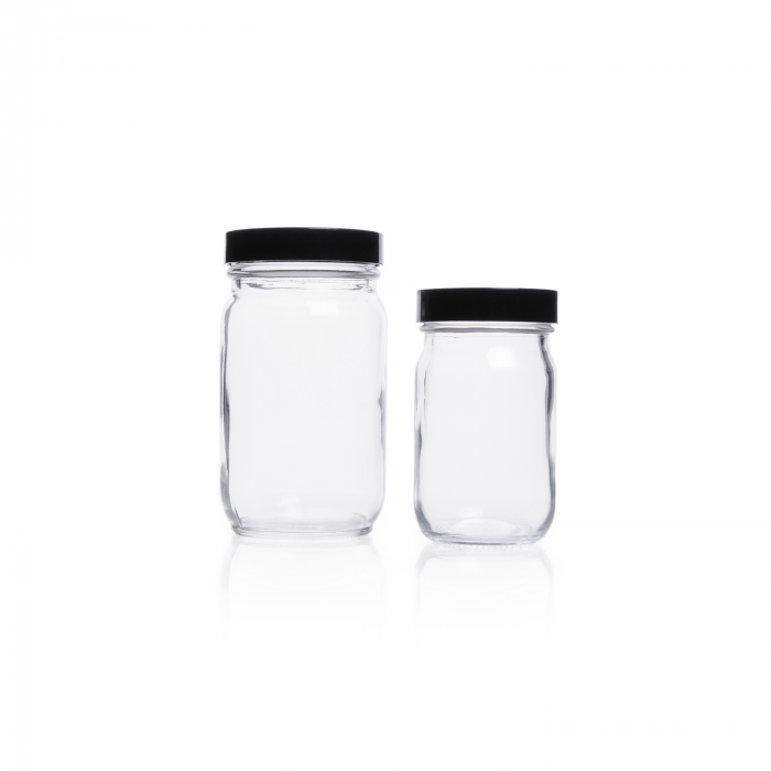 Tarro B Ancha Est,Claro,liner,PTFE - LDPE,Bulk — 250 mL