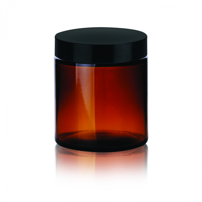 Tarro F. Baja,Ámbar,liner,Polivinil,Conveniente — 125 mL