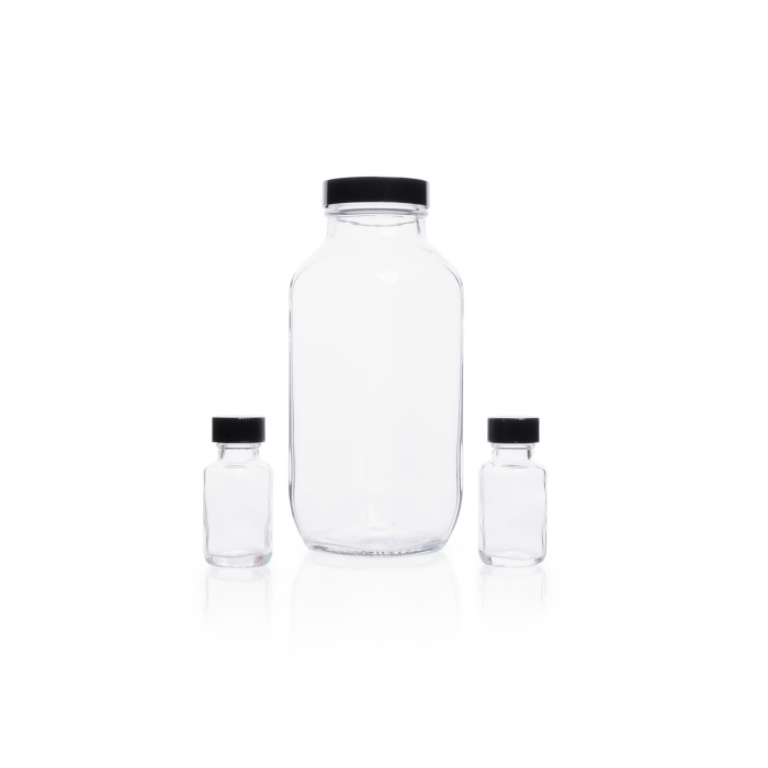 Frasco Cuad Frances,Claro,liner,Sellado cónico,Conveniente — 15 mL
