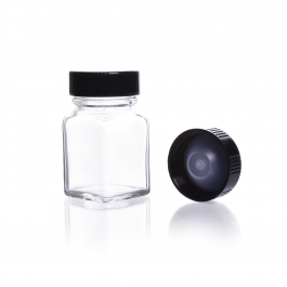 Frasco Cuadrado tabletero,liner,Polivinil,Bulk — 30 mL